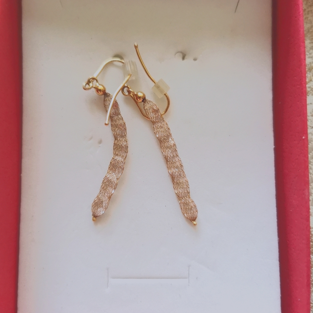 14K Italian gold earings